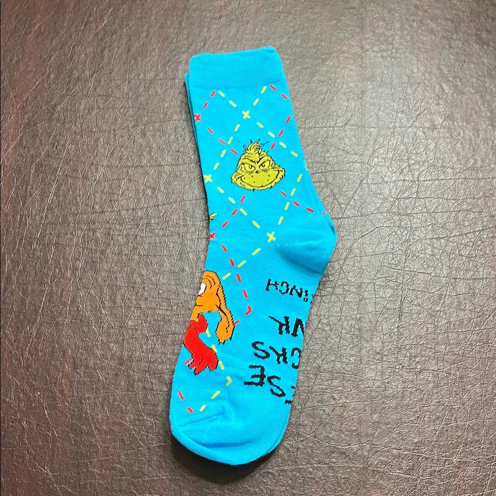McDonald's Blue Max socks from the grinch
